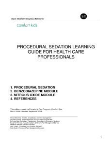 procedural sedation learning guide for health care professionals