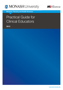 Practical Guide for Clinical Educators