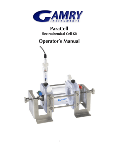 ParaCell Operator`s Manual