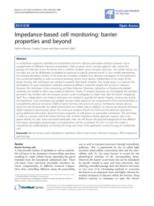 Impedance-based cell monitoring: barrier properties and beyond