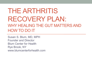 the arthritis recovery plan - Integrative Healthcare Symposium