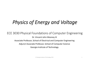 Physics of Energy and Voltage