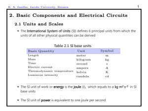 2. Basic Components and Electrical Circuits