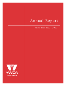 2002-2003 Annual Report - YWCA West Central Michigan
