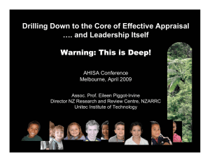 Drilling Down to the Core of Effective Appraisal