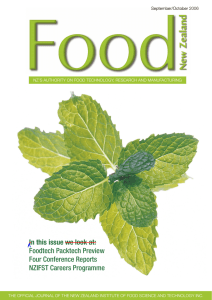 In this issue we look at - NZIFST - The New Zealand Institute of Food