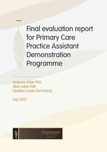 Final evaluation report