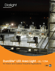 DuroSite® LED Area Light - UL / CSA