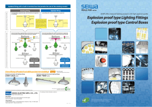 Explosion proof type Lighting Fittings Explosion proof type Control