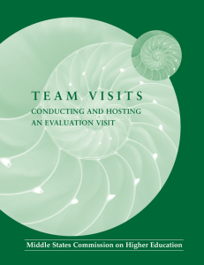 Team Visits: Conducting and Hosting an Evaluation Visit