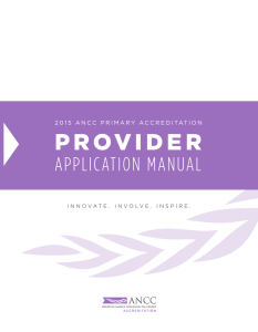 ANCC Accreditation Manual - University of Colorado Health
