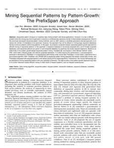 The PrefixSpan Approach - Department of Electrical Engineering