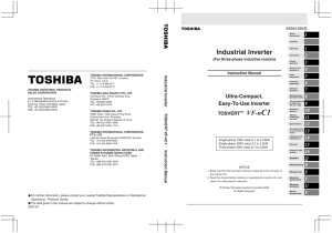 Toshiba VF-nC1 Manual - Inverter Drive Supermarket