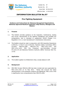 INFORMATION BULLETIN No.97 - The Bahamas Maritime Authority