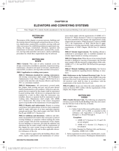 Chapter 30 - Elevators and Conveying Systems