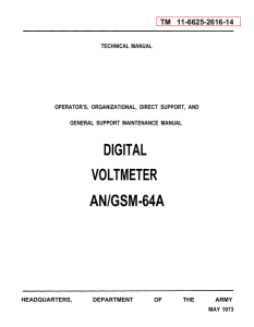 digital voltmeter an/gsm-64a