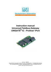 Instruction manual Universal Fieldbus-Gateway