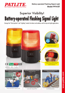 Battery-operated Flashing Signal Light