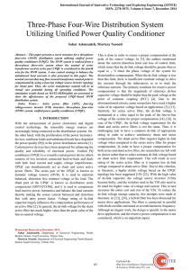 Three-Phase Four-Wire Distribution System Utilizing Unified Power