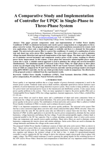 A Comparative Study and Implementation of Controller for UPQC in