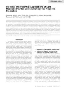 Practical and Potential Applications of Soft Magnetic Powder Cores