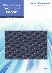 Hitachi Chemical Technical Report No.54 (PDF format, 5089kBytes)