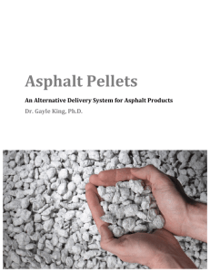 Asphalt Pellets White Paper