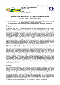 Roller-compacted Concrete for Dam Safety Modifications