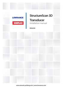 SS3D Transducer Installation manual