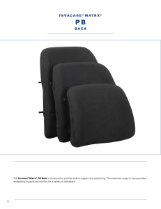 Matrx® Posture Back and Mounting Hardware Options