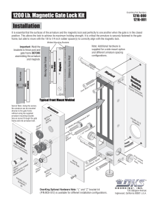 1200 Lb. Magnetic Gate Lock Kit Installation