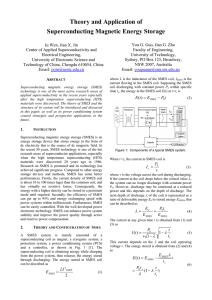 Theory and Application of Superconducting Magnetic Energy Storage