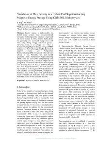 Simulation of Flux Density in a Hybrid Coil Superconducting