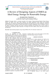 A Review of Designing Aspects of SMES an Ideal Energy Storage
