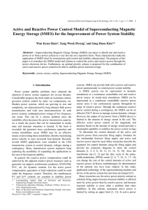 Active and Reactive Power Control Model of Superconducting