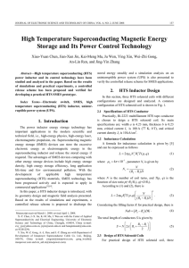 High Temperature Superconducting Magnetic Energy Storage and