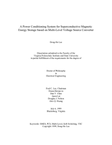 A Power Conditioning System for Superconductive Magnetic Energy