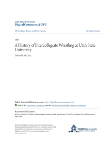 A History of Intercollegiate Wrestling at Utah State University