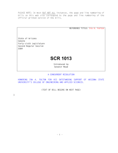 SCR 1013 - Arizona State Legislature