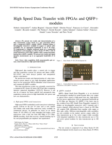 High Speed Data Transfer with FPGAs and QSFP+ modules