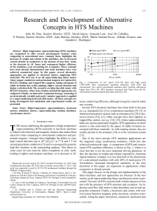 Research and Development of Alternative Concepts in HTS Machines