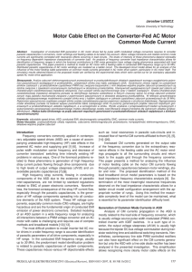 Motor Cable Effect on the Converter