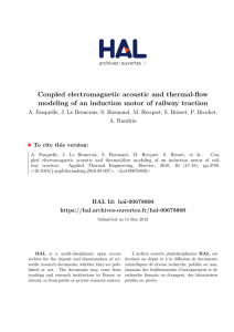 Coupled electromagnetic acoustic and thermal-flow modeling