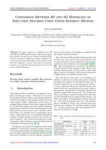 Comparison Between 2D and 3D Modelling of Induction Machine