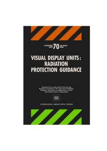 Visual display units: Radiation protection guidance