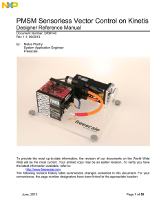 PMSM Sensorless Vector Control on Kinetis