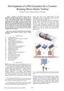 Development of a PM-Generator for a Counter-Rotating Micro