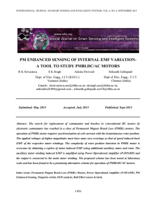 PM ENHANCED SENSING OF INTERNAL EMF VARIATION