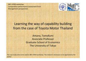 Case of Thai Toyota