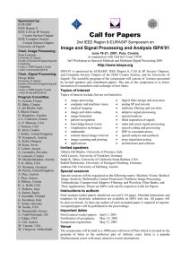 PDF format - 9th Int`l Symposium on Image and Signal Processing
